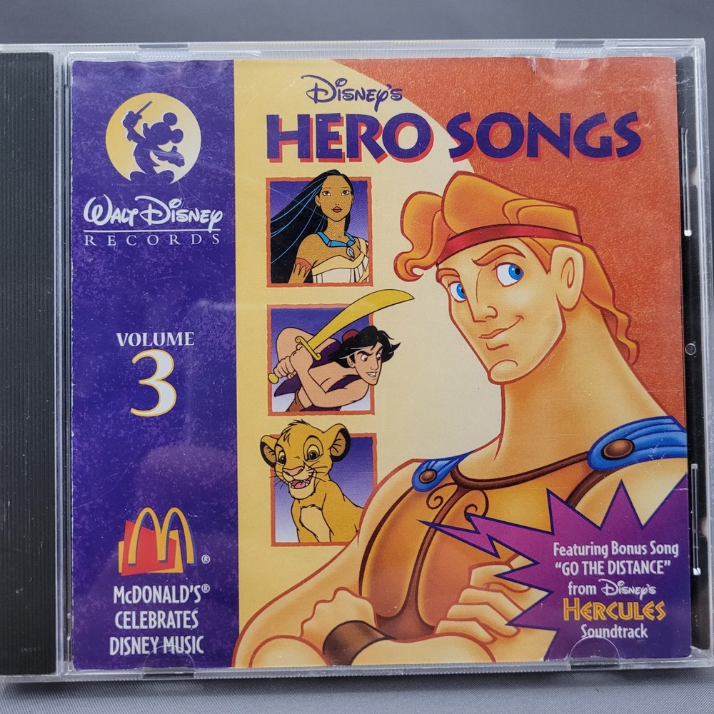 Disney's Hero Songs by Various Artists (CD, 1996)